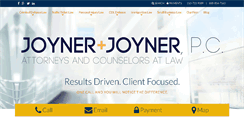 Desktop Screenshot of joynerlawfirm.com