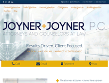 Tablet Screenshot of joynerlawfirm.com